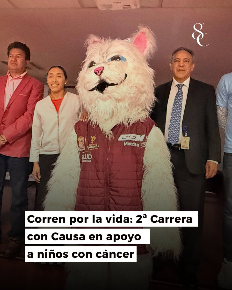8columnasmx's tweet image. 🎗️🏃‍♀️ | El Voluntariado de la @SaludEdomex anunció la segunda edición de la Carrera con Causa “Con o sin seres sintientes, por la lucha contra el cáncer infantil”, que se realizará el sábado 18 de octubre en el Parque Alameda 2000 de Toluca.

8columnas.com.mx/estado-de-mexi…