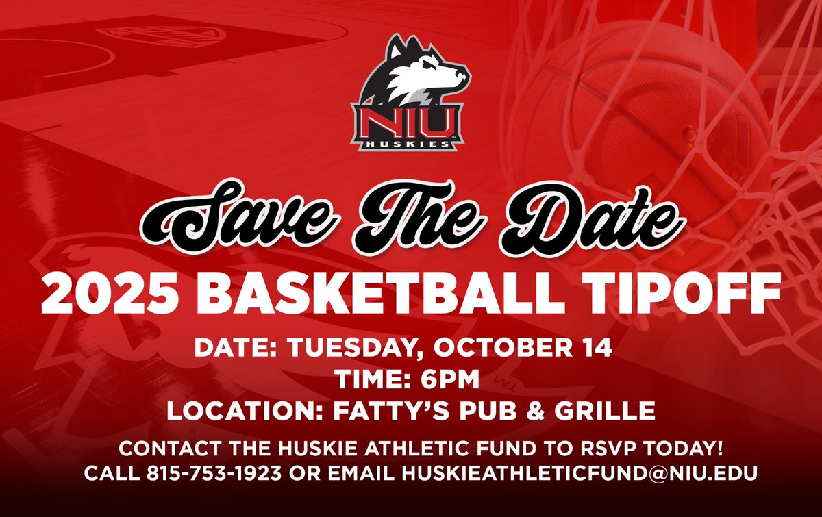 Basketball season is upon us 🏀

RSVP to attend this years Tip-off  event at Fatty’s on Tuesday, October 14. You will get to hear from both head coaches about the upcoming seasons. 
 
🔗 forms.office.com/r/aBdBZfp2ez

#GoHuskies