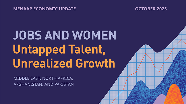 WBGPubs's tweet photo. Our new #MENAUpdate focuses on how the region could improve more lives by tapping into the full potential of the workforce.
Women's talent remains significantly underutilized where only about 1 in 5 women participate in the labor force: https://t.co/zG1lTC1v9B https://t.co/hq33usNdoL