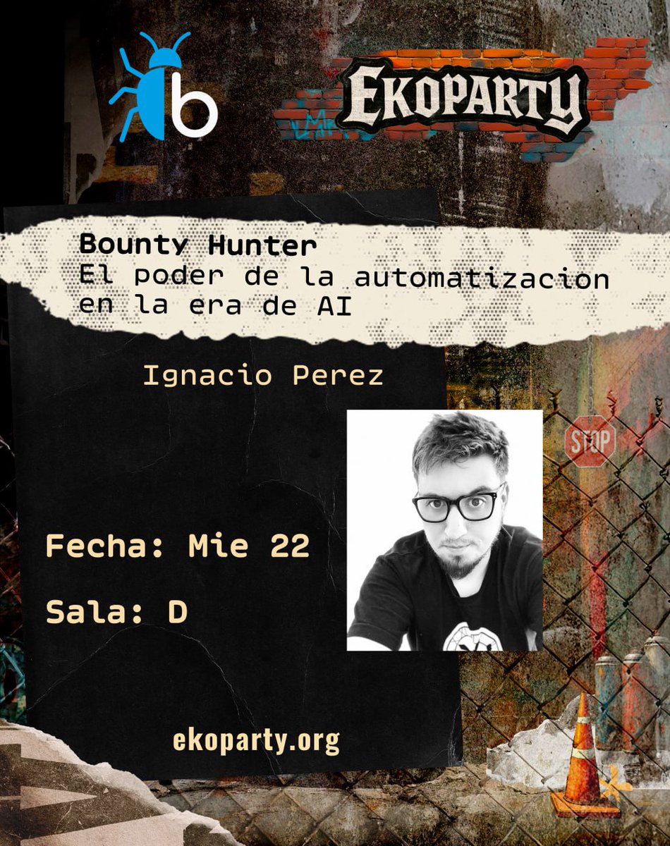 BugBountyArg's tweet image. 🚀 ¡Anunciamos la charla de Nacho Perez (linkedin.com/in/ignacio-per…) en la #BugBountyVillage de la @ekoparty  ! 👾

🎙️ Bounty_Hunter - El poder de la automatización en la era de AI

🤖 En esta charla, Ignacio mostrará cómo aprovechar el potencial de la Inteligencia Artificial para…