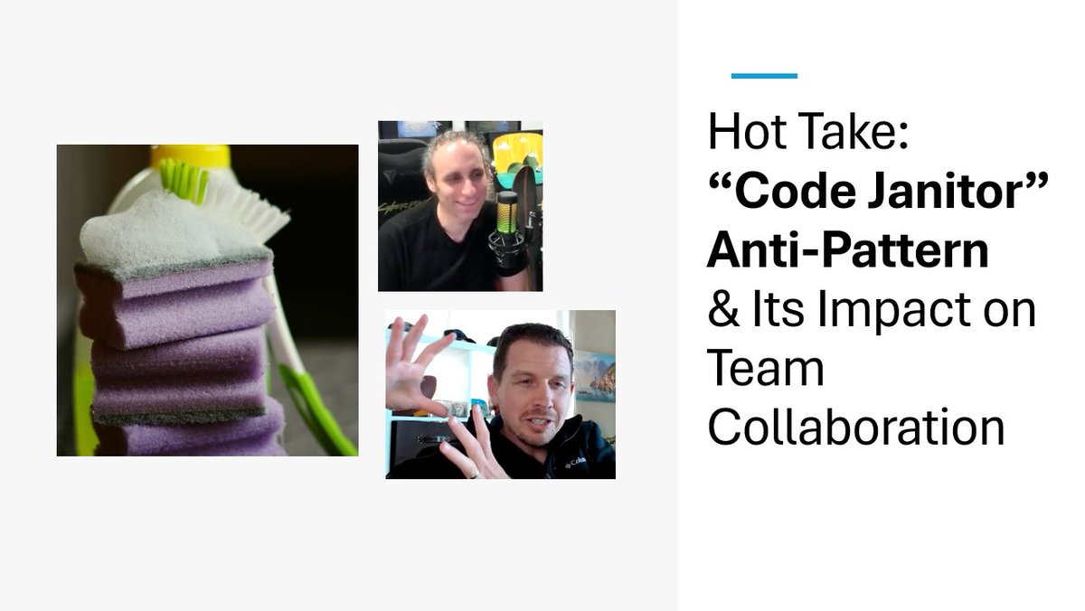mob__mentality's tweet image. 🧹 In this episode of the Mob Mentality Show, we quickly cover the “Code Janitor” anti-pattern — a hidden trap that can quietly undermine team performance:
youtu.be/rckIiSodfyY
podcasts.apple.com/us/podcast/hot…
@ChristophLucian
#MobProgramming
