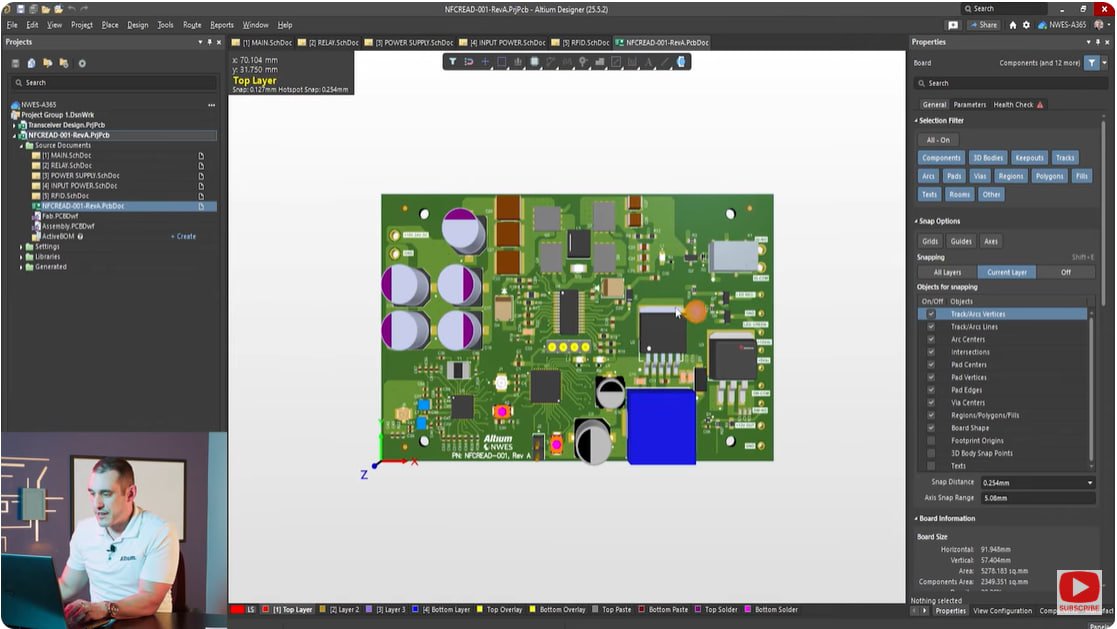 ExpertEda's tweet image. Новое видео на канале Altium Academy: роект NFC-считывателя. Часть первая: схемы для печатной платы в Altium
youtu.be/hR5SEJKSt8s
#altium #altiumdesigner #pcb #pcbdesign
