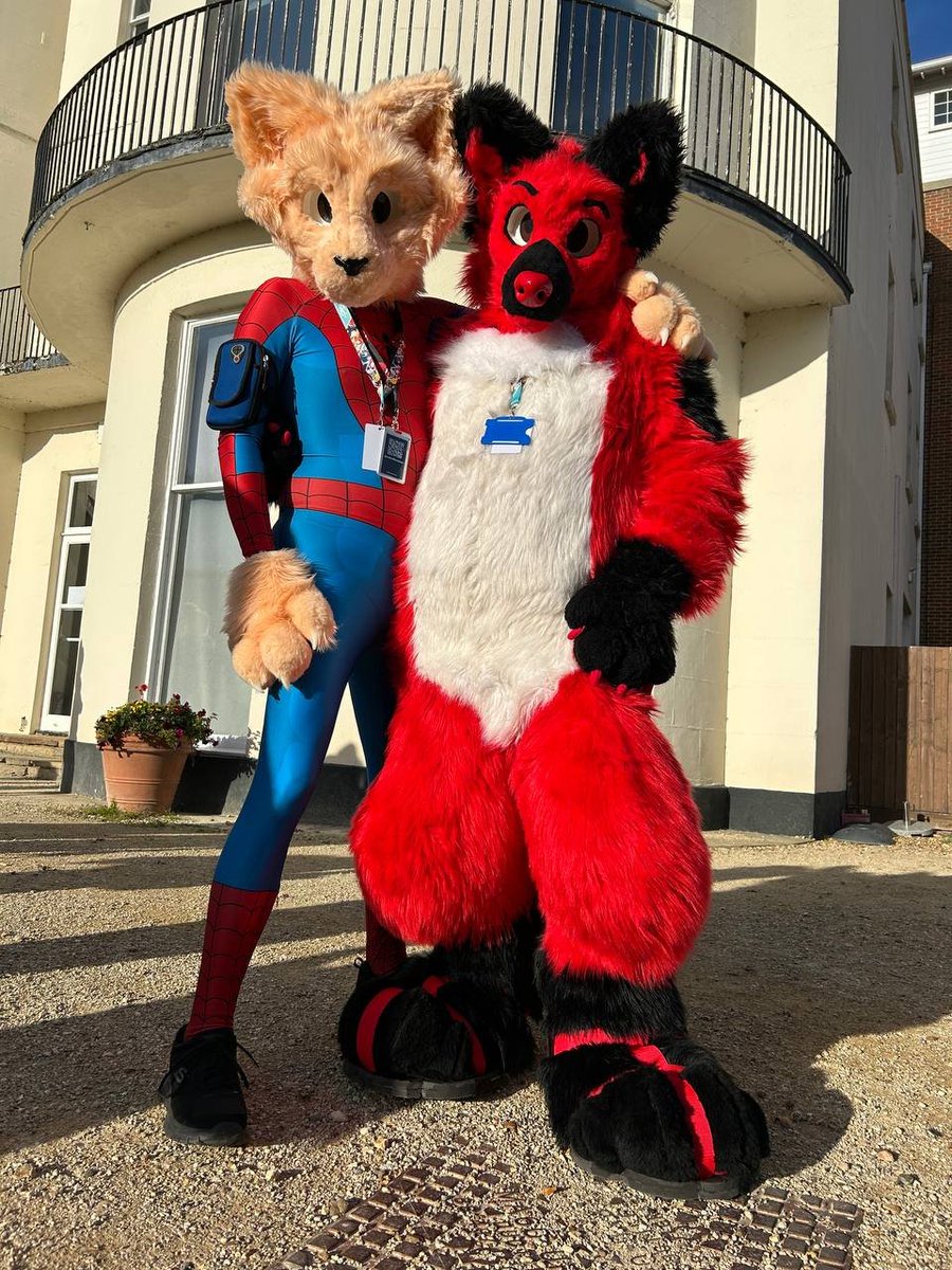 FluffyFelixFurs's tweet image. Fluffy Felix hit the road for Gloucester to
@pawsome_uk
Fur Con the weekend gone 🐾📷Always love meeting other furries and seeing my work out and about! Here’s a look at Felix in action 📷 ⬇️