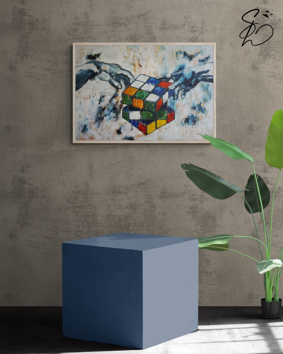 dorastorkart's tweet photo. 🎨 Divine Game — a tribute to Ernő Rubik’s genius.
Mathematics, art, and human creativity intertwine in a geometric dance of color and logic.
Now on view at Golden Duck Gallery, Budapest until Nov 7.
#DoraStork #encausticpainting #DivineGame #RubiksCube #abstractart #geometricart #Hungarianartist #GoldenDuckGallery