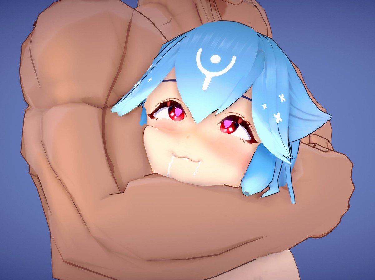 She will probably melt if anyone does this to her....

Ahhh, muscles...~♡
