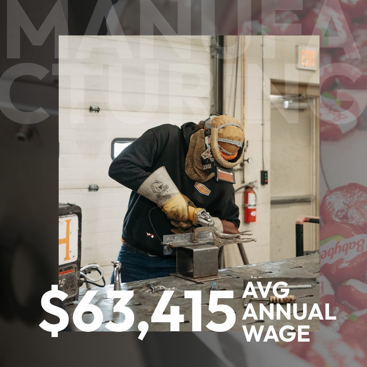 sdgoed's tweet image. It’s #NationalManufacturingWeek!

- 45,000+ jobs statewide
- $63,415 avg annual wage
- 1 in 10 SD workers in manufacturing

From precision parts to food production, SD manufacturers are proving our state is #OpenForOpportunity.