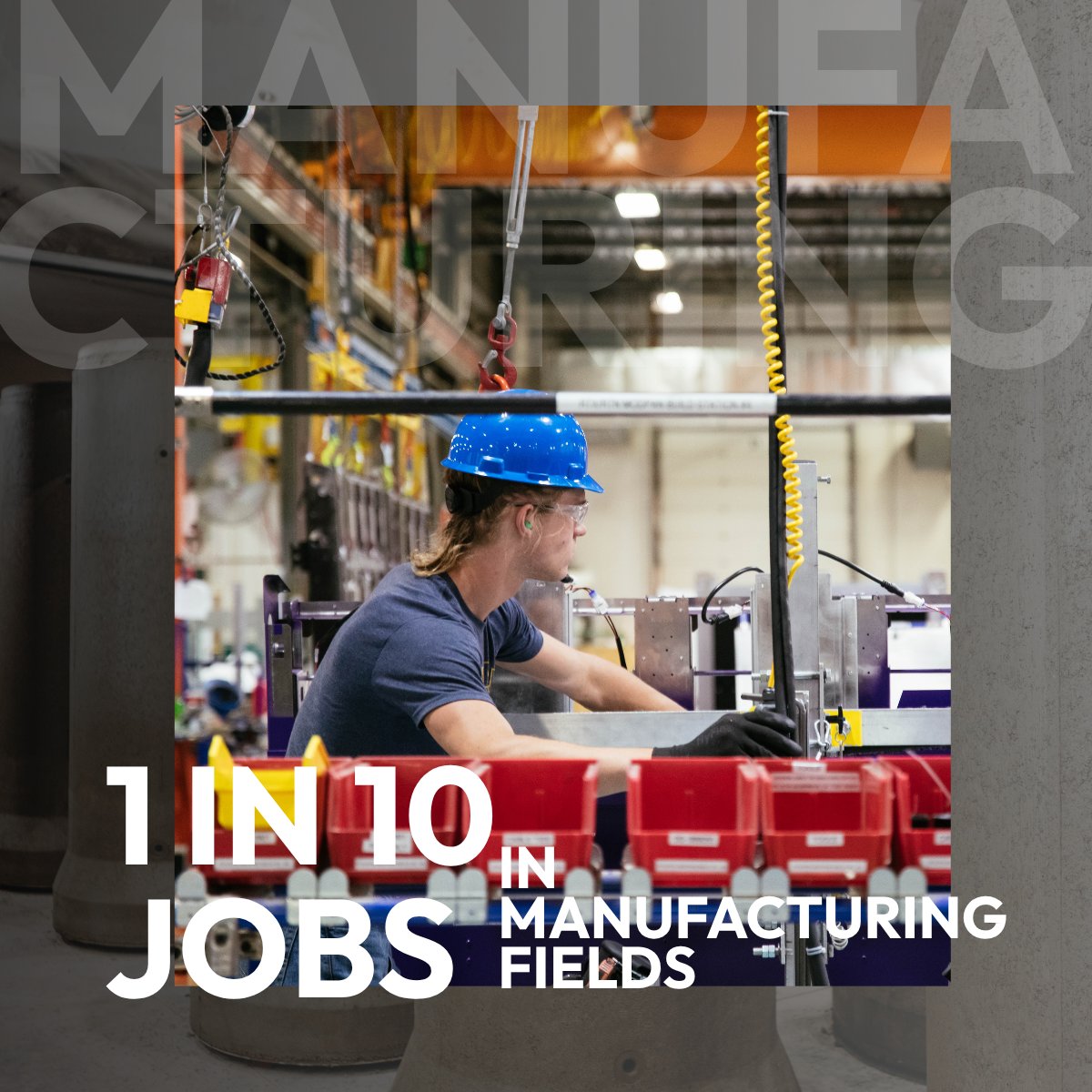 sdgoed's tweet image. It’s #NationalManufacturingWeek!

- 45,000+ jobs statewide
- $63,415 avg annual wage
- 1 in 10 SD workers in manufacturing

From precision parts to food production, SD manufacturers are proving our state is #OpenForOpportunity.