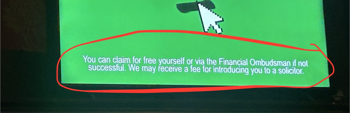 Noticed these ironic terms and conditions in one of those ads for car finance claims…