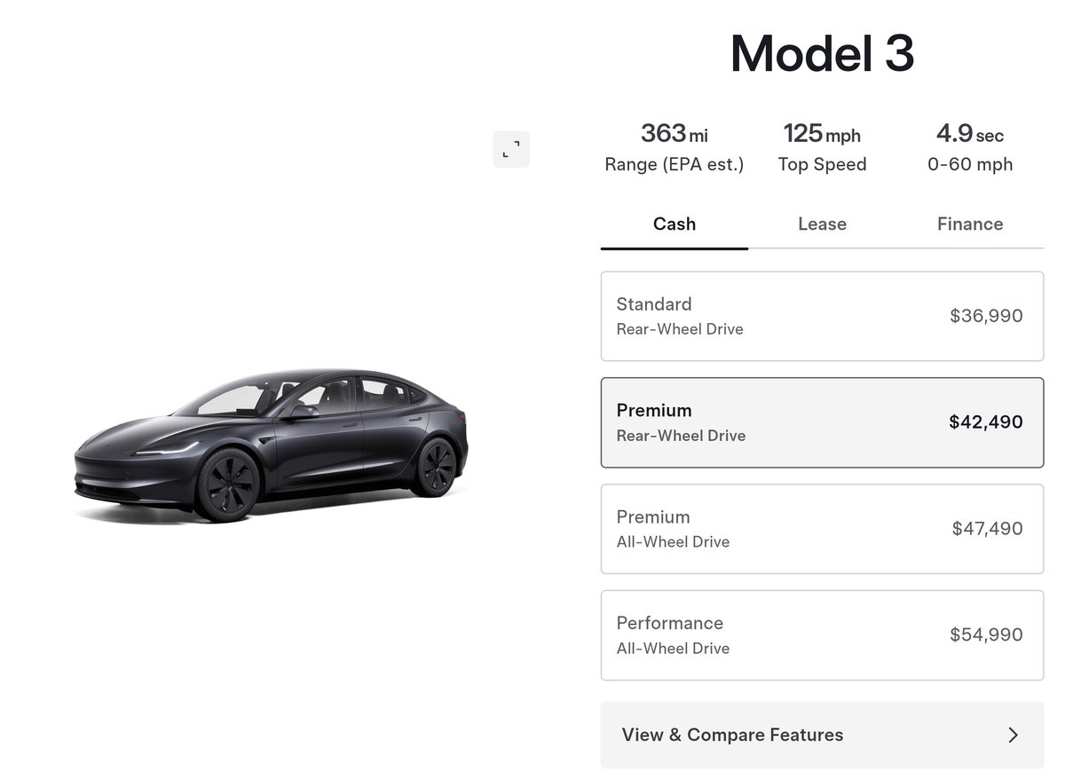 Does the Model 3 LR RWD now come with premium audio since it's considered a "premium" model?