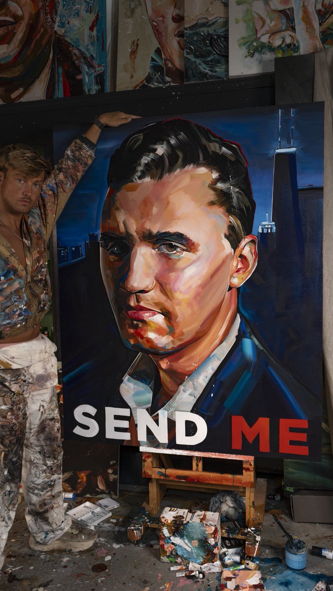 samingram5's tweet image. &quot;Here I am, Lord, send me&quot;

I painted this piece to represent our values and the fight of Good vs evil.