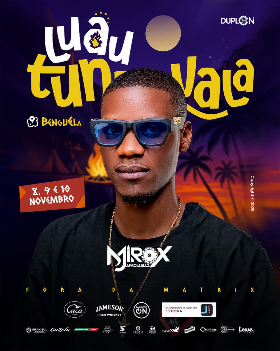 O Lubango é o coração do Luau Tundavala.
É onde tudo começou, é onde a energia ganha forma.

Para a nossa edição de praia, fora da Matrix, em Benguela, temos a honra de apresentar o nosso terceiro DJ convidado, *Mirox*.

Um de nós.
Da Tribo, para a Tribo. 💚🔥