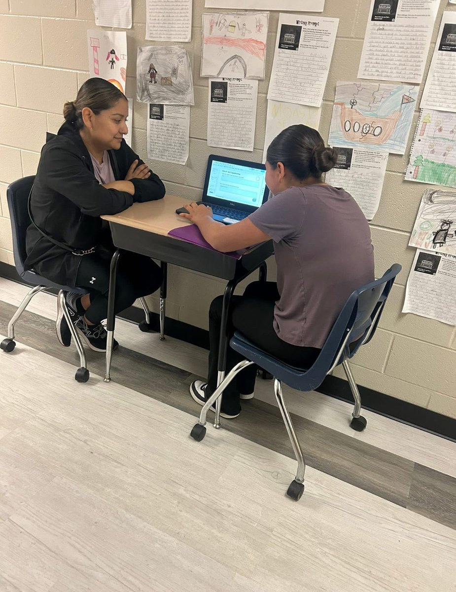 Student-led conferences! Our students are sharing their growth and new learning goals with their parents. It’s a great day to be a Raider! 💛🖤