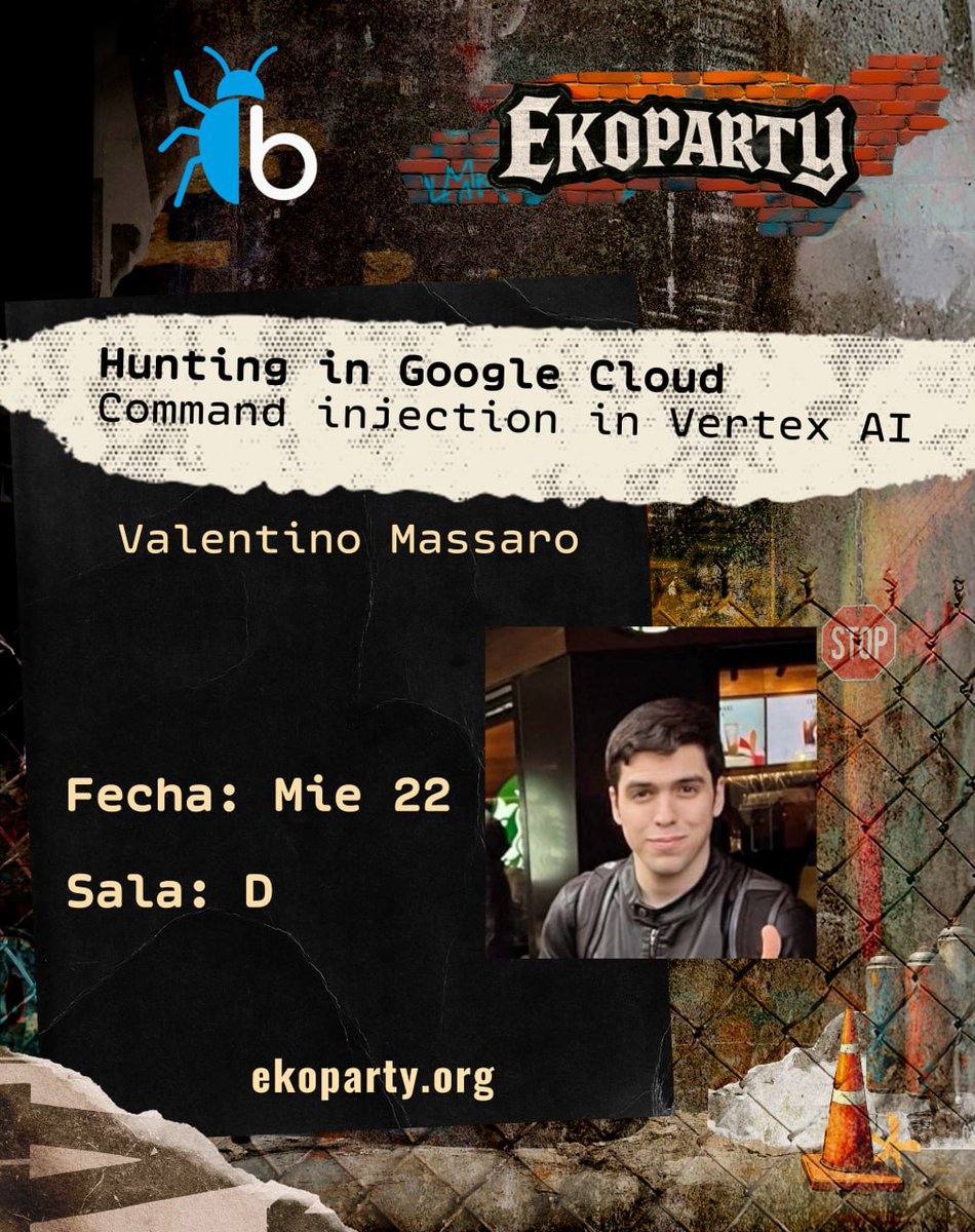BugBountyArg's tweet image. 🚀 ¡Anunciamos la Turbo Talk de @valent1nee  en la #BugBountyVillage de la @ekoparty  ! 👾

🎙️ Hunting in Google Cloud: Command injection in Vertex AI

☁️ En esta charla, Valentino compartirá su experiencia en el programa de recompensas de Google Cloud: cómo funciona, la tabla de…