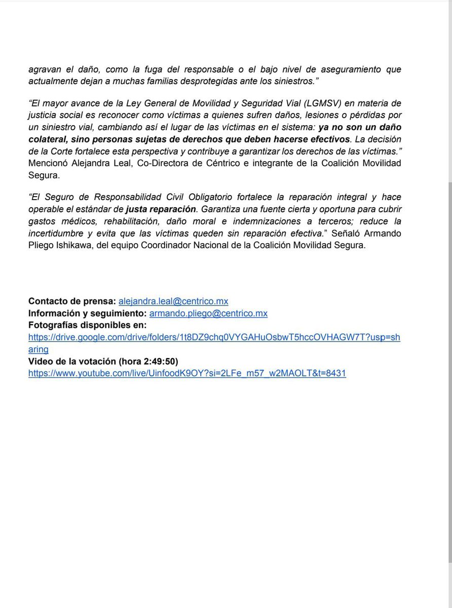 La Suprema Corte declaró constitucional la obligatoriedad del seguro de responsabilidad civil por daños a terceros, así como la suspensión de la licencia de conducir hasta por un paño para quienes conduzcan bajo los efectos del alcohol