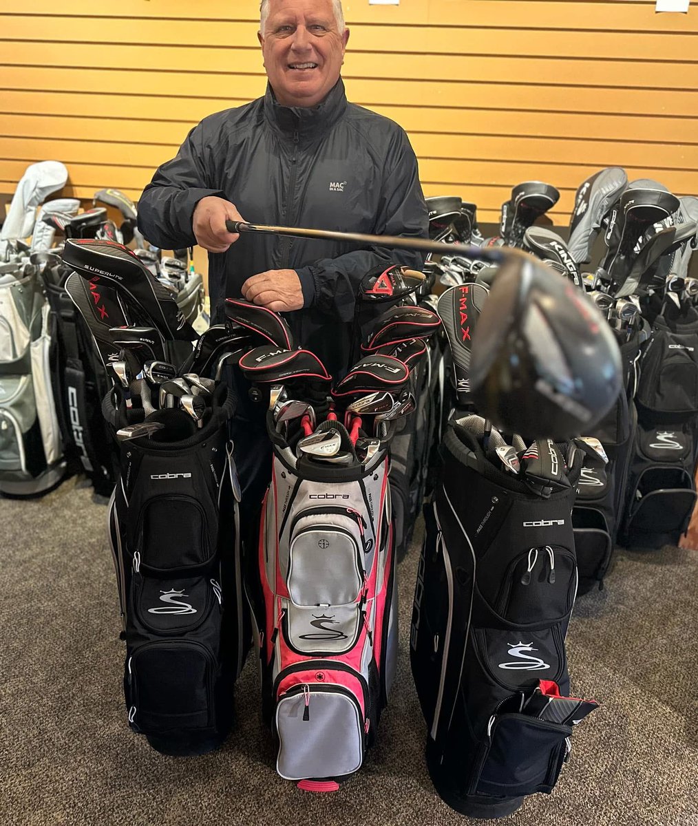 We’re clearing out our fleet of Cobra rental clubs !

✔️ Men’s Left &amp; Right-Handed – Regular and Stiff Shafts
✔️ Ladies’ Right-Handed Sets
✔️ Golf Bag Included

Available while supplies last.

Visit the Pro Shop or call us at 250-427-3389 for details and pricing.