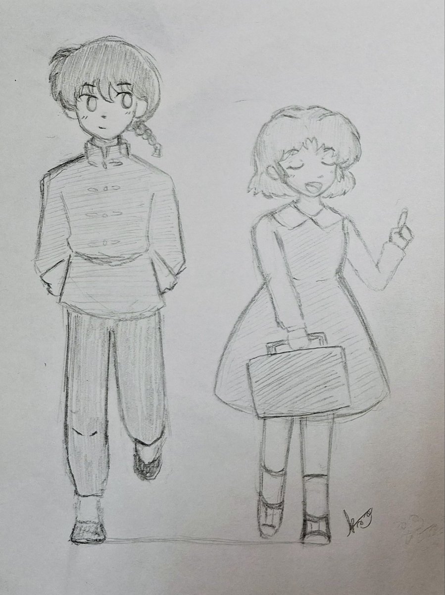 luxmar06's tweet photo. Hola, hice un dibujo 
Vivan los novios !!! 
#ranma #akanetendo https://t.co/xwgE0c5nyW