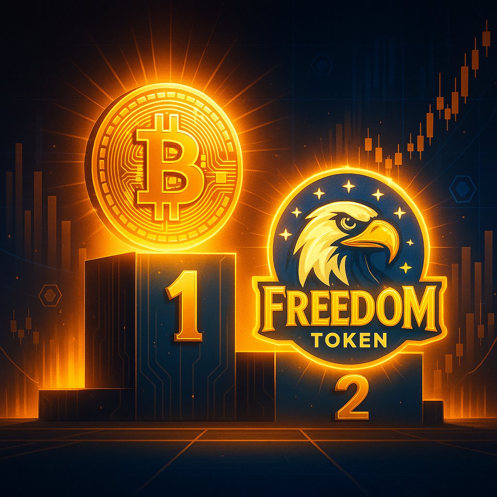 FreedomToken_'s tweet photo. 📈 Yesterday was historic!
A new ATH for Bitcoin… and a new ATH for FREEDOM! 🚀

Nothing can stop those who rise with purpose. Very soon, we’ll fly even higher. 🦅🔥 

Be smart and profitable… Position yourself before the next move. 
Buy FREEDOM now: 
https://t.co/lE5puDXf5N https://t.co/11cs76HLmN