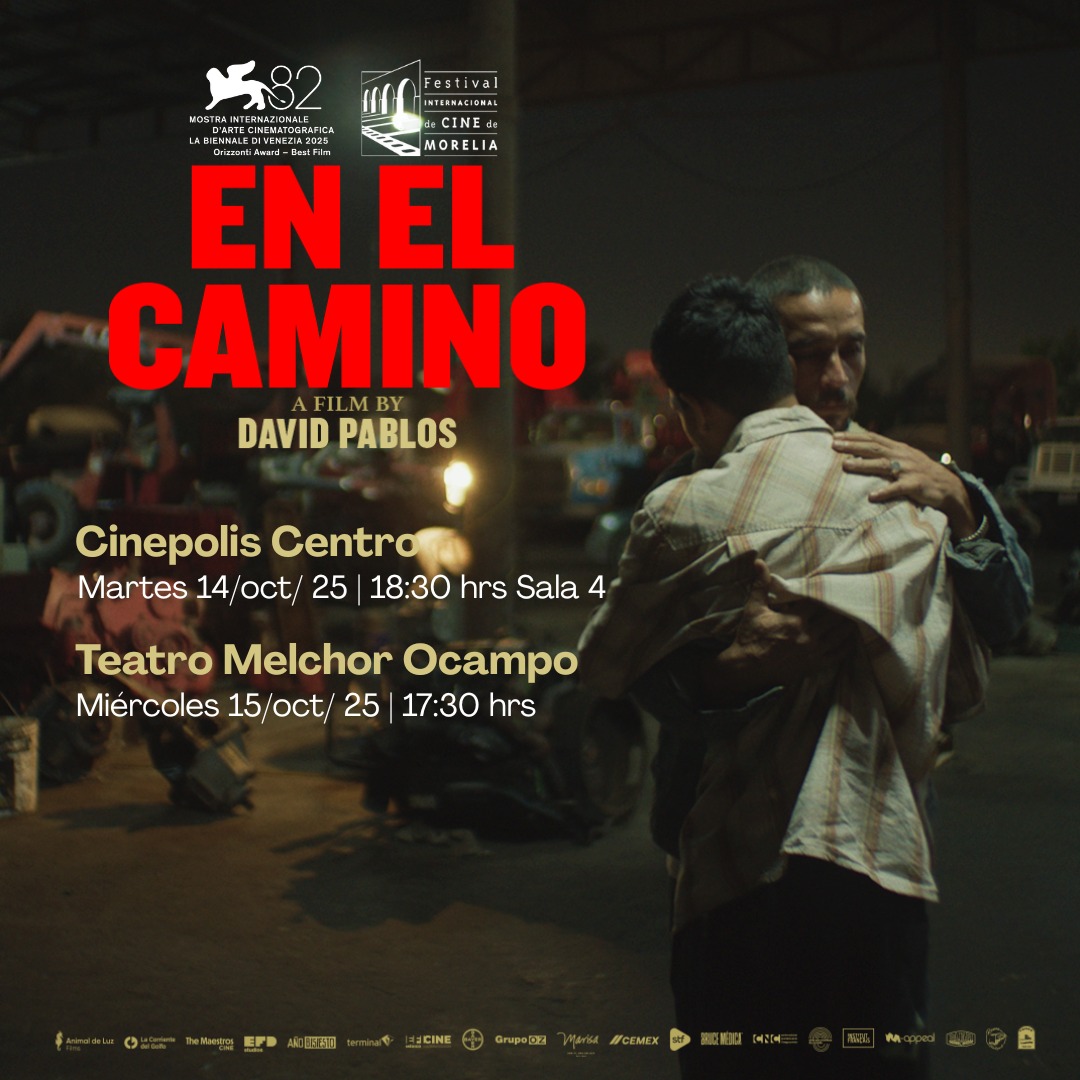 En medio de la carretera, dos soledades se encuentran.
 En el camino viaja al Festival Internacional de Cine de Morelia <a href="/FICM/">Morelia Film Fest</a> Dir. <a href="/davpablos/">David Pablos</a> 
📅 Funciones:
14 oct, 18:30 h
15 oct, 17:30 h

#FICM2025 #EnElCamino