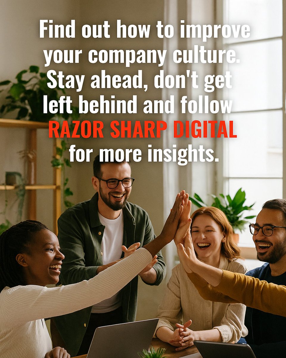 RazorSharpDigit's tweet image. Top talent isn’t chasing perks — they’re chasing purpose. 

In today’s workplace, belonging beats benefits every time. Discover why culture is the ultimate competitive edge.

Read the full article 👉 razorsharpdigital.com/blog/culture-o…

#Leadership #WorkCulture #Belonging