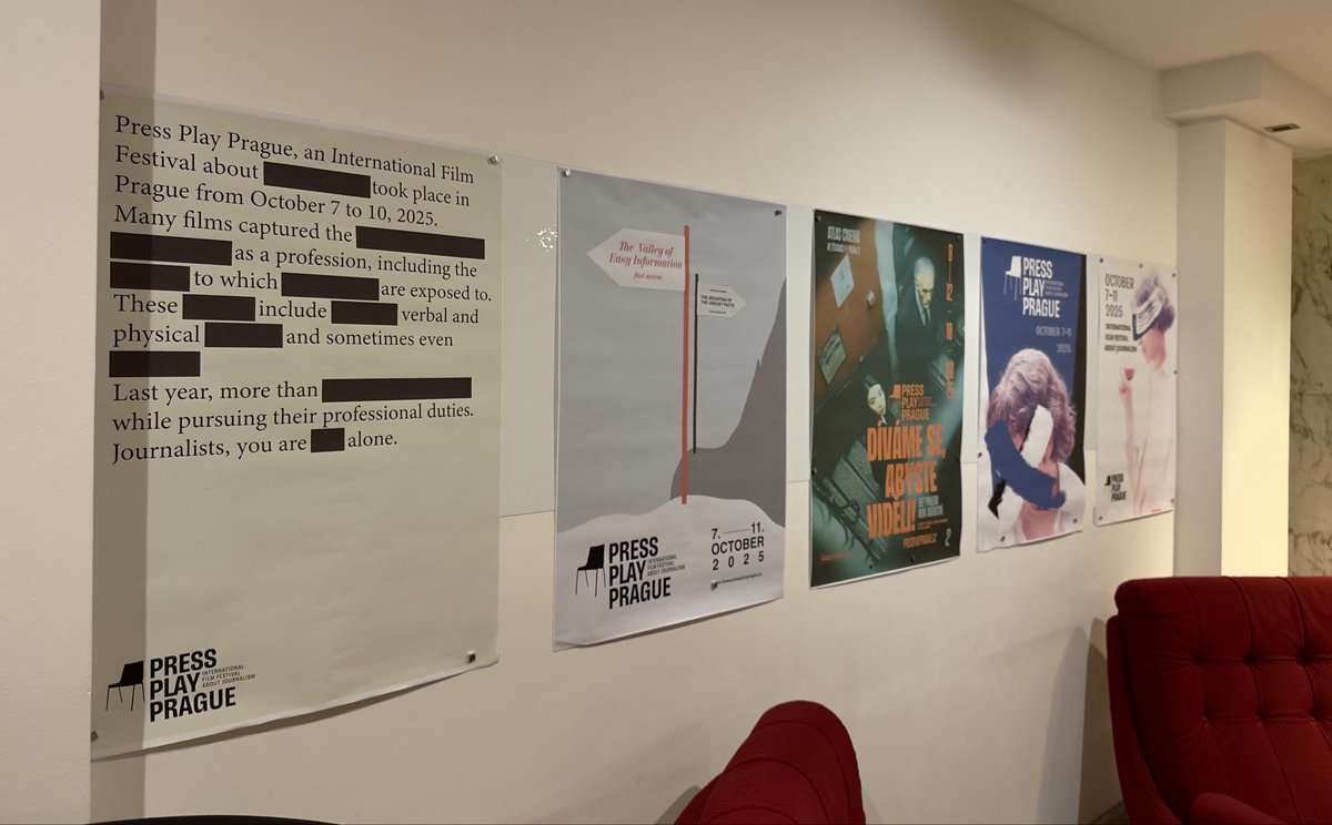 💫 ECPMF is delighted to join the opening ceremony of the <a href="/PressPlayReal/">PressPlayPrague</a> International Film Festival today in Prague. A celebration of powerful documentary storytelling, courageous journalism, and the voices that keep press freedom alive.