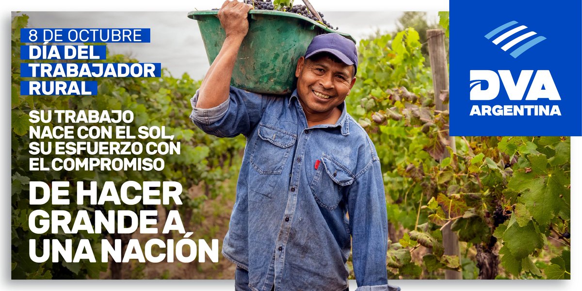 En cada amanecer, su labor impulsa el crecimiento de nuestro país.
Hoy celebramos a quienes con esfuerzo y dedicación hacen grande al campo argentino.

¡Feliz Día del Trabajador Rural!