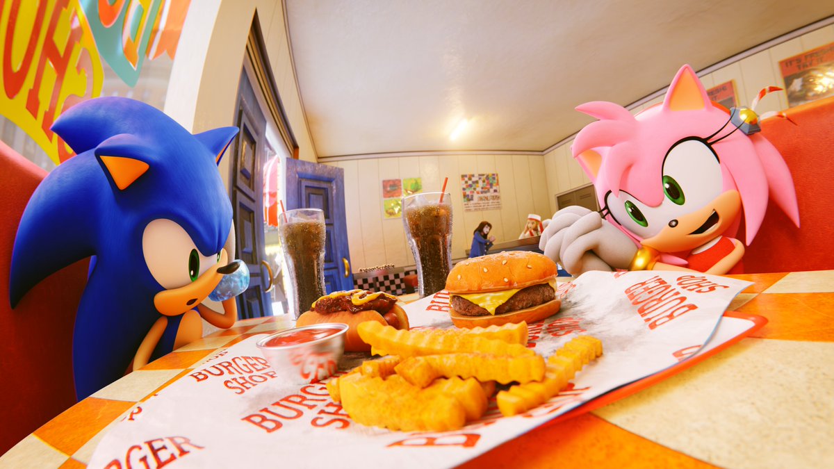 remember the burger shop from sonic adventure? #SonicTheHedgehog #b3d #blender
