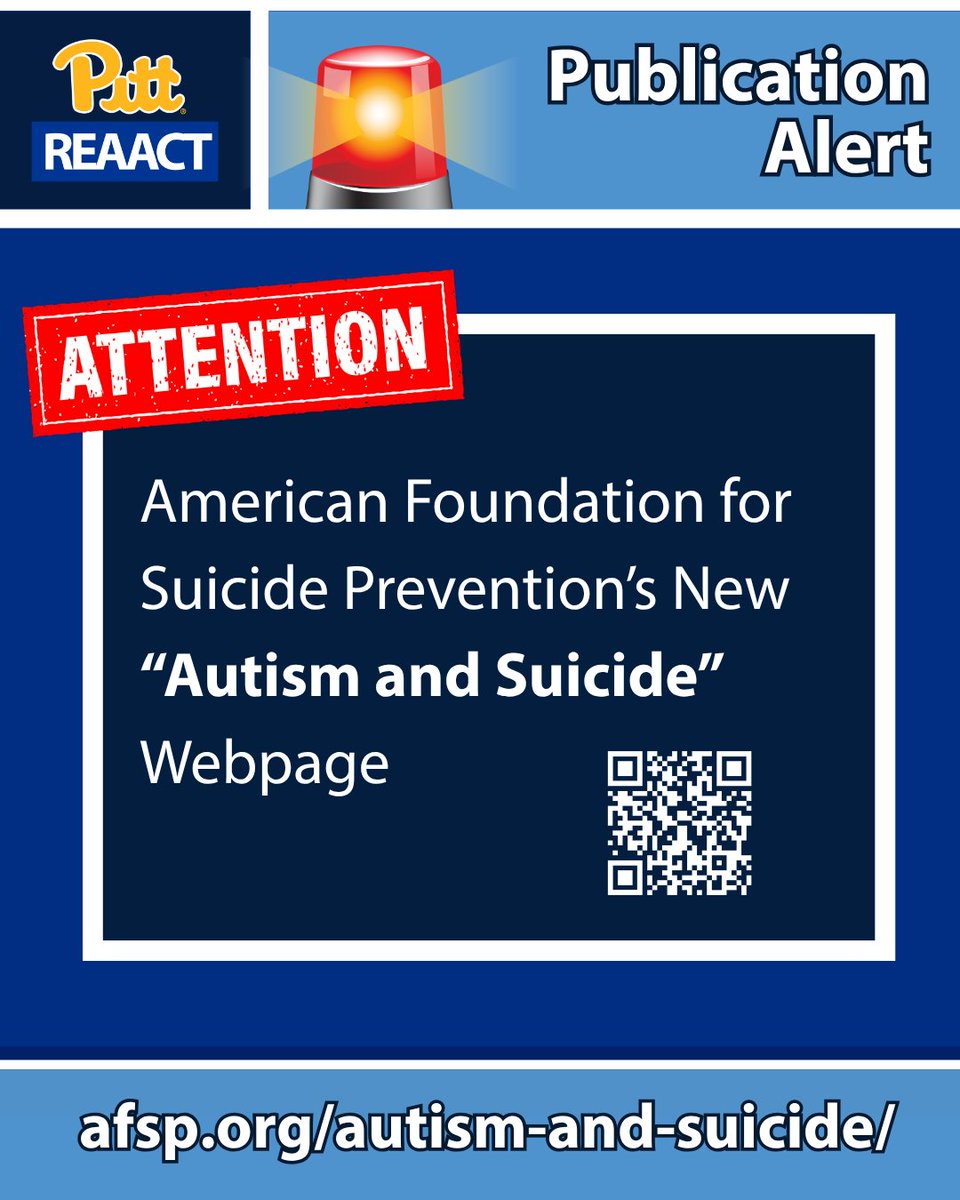 Pitt REAACT: An NIH Autism Center of Excellence tweet media