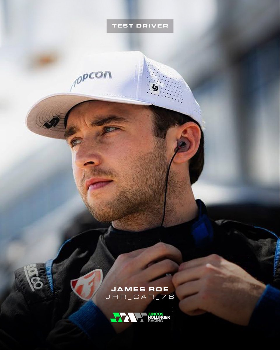 Juncos Hollinger Racing (@juncoshollinger) on Twitter photo Join us in welcoming James Roe, who will be behind the wheel of an INDYCAR for the first time next week when he tests the #76 Juncos Hollinger Racing Chevrolet at <a href="/Indianapolis/">Indianapolis</a> Motor Speedway. Join us in welcoming James Roe, who will be behind the wheel of an INDYCAR for the first time next week when he tests the #76 Juncos Hollinger Racing Chevrolet at <a href="/Indianapolis/">Indianapolis</a> Motor Speedway.