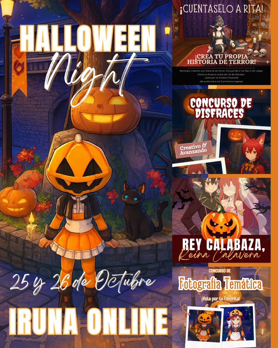 Lin_Tenshouin's tweet photo. ¡Únete a nosotros para una noche de terror y diversión en el mundo de Iruna Online! #bemmoshow
#irunaonline 
¡Gana objetos y recursos exclusivos!
¡Participa en juegos y desafíos para ganar recompensas!

Enlace de Descarga:  https://t.co/aqF3hdFgRL… https://t.co/dvuhjtcDsd