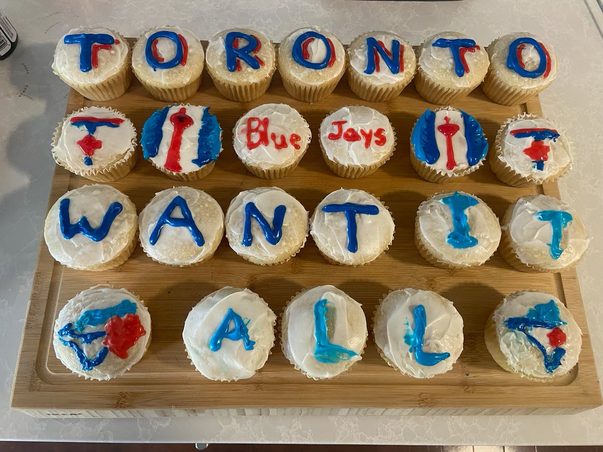 bluejaysart's tweet photo. Here is what my daughter and her friend made this morning!!!

What do you think #BlueJays fans???

@BlueJays #wantitall #postseason https://t.co/Xa8sqpIeBu
