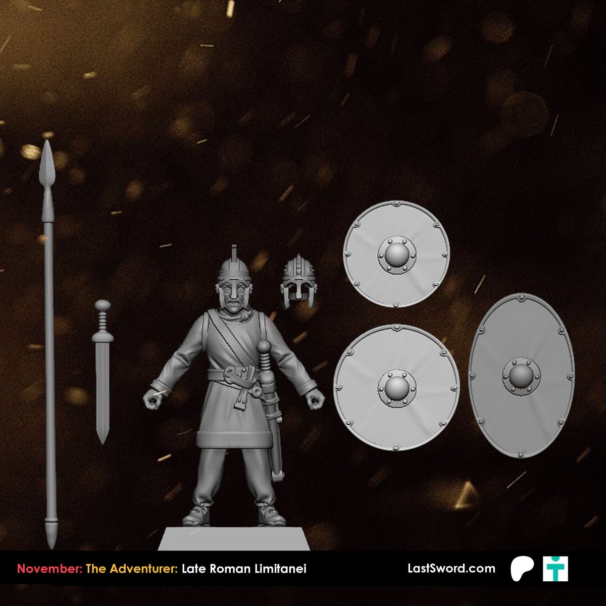(WIP) November Patreon: The Adventurer: Limitanei
The limitanei were military units of the Roman army during the Late Empire.
Soon at: loom.ly/9cCwgtY
-
#limitanei #lateroman #darkage #SAGA #hailcaesarwarlordgames #swordpoint #tabletopgames #3dprint #lastswordminiatures
