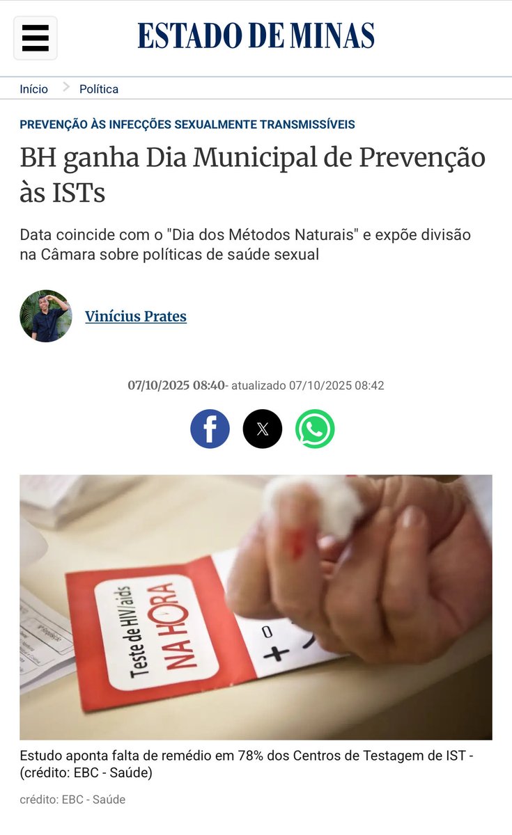 Nossa resposta ao absurdo Dia dos Métodos Contraceptivos Naturais foi publicada hoje no Diário Oficial de BH: este também será o dia de Prevenção às Infecções Sexualmente Transmissíveis. Porque com saúde pública não se brinca! Não à toa o SUS oferece preservativos gratuitamente.