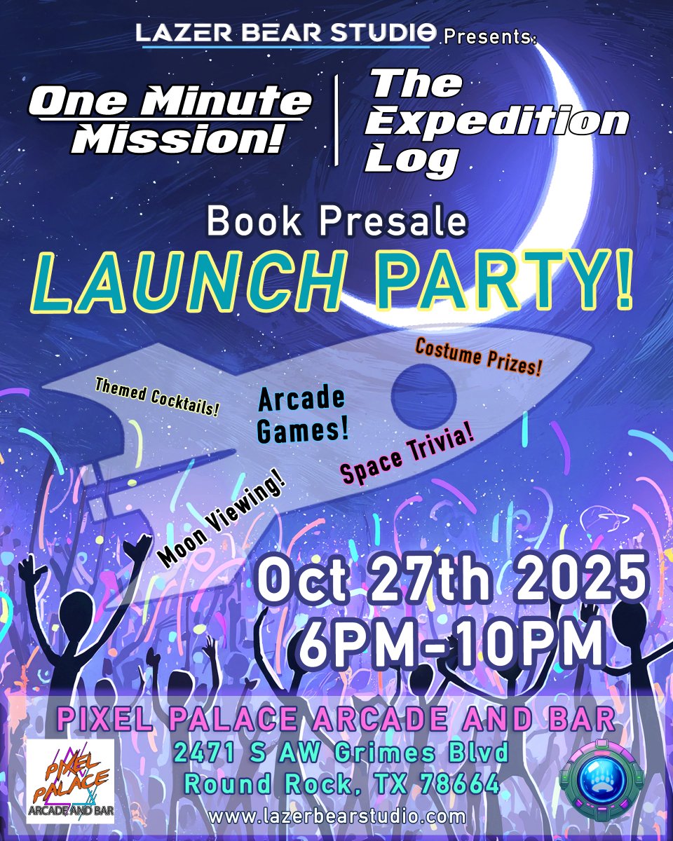 lazerbearvideo's tweet photo. 🌛 We're throwing a PARTY!!!!! 🚀 https://t.co/BbMKW4susx
