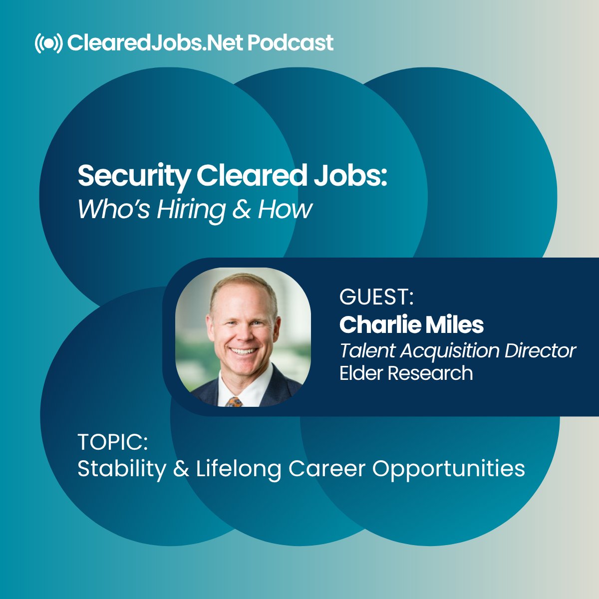 In this <a href="/ClearedJobsNet/">ClearedJobsNet</a> podcast episode, Charlie Miles shares his unexpected journey—from 20 years of military service to leading talent acquisition at Elder Research.

Tune in as he dives into practical tips for a successful job search: bit.ly/3KYfWCY