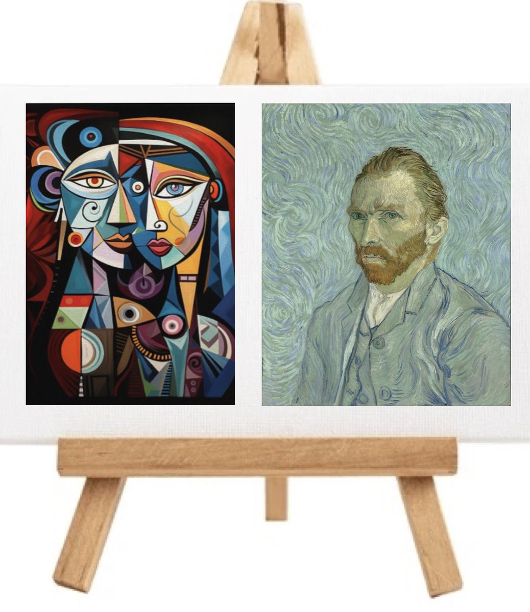 We appraised portraits by famous artists, then created our own after looking carefully at our features 🧑‍🎨