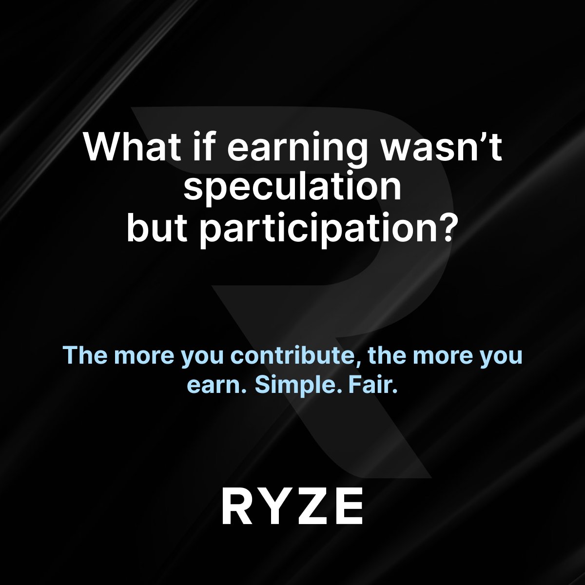 Ryze_Protocol's tweet image. What if you could earn based on your participation?
Just click once and let a strategy manage your liquidity position.
Come back daily to collect your yield and explore new strategies.
That's it.
Simple, fair, and based on your contribution.