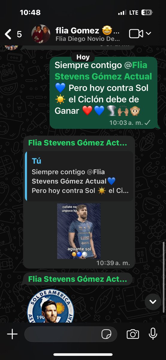 Discusión Familiar 😅
Mi sobrino Stevens juega en Sol ☀️ pero hoy a cara de perro, como sea debe de ganar mi Ciclón Querido ❤️💙🌪️🙌🏽🙈
