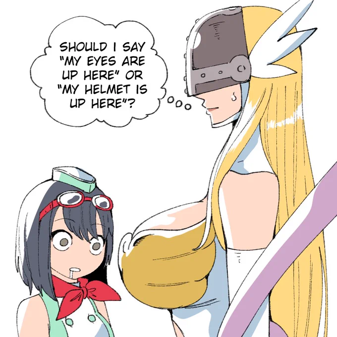Most normal reaction to seeing Angewomon: 