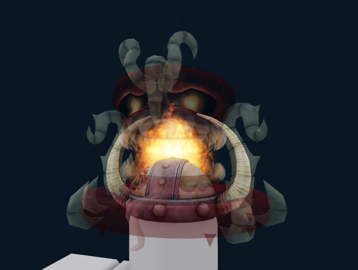 VolcanicRBLX's tweet photo. Cool addon for hiccups improved helm I spent way too much time making, working on a matching clothing set and a bowtie for it as well.

Nightmayor top hat can be bought here:
https://t.co/UPUtjRaezd https://t.co/9K2onDA9HD