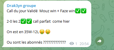 🔥Call du jour Validééééééé ✅
 
 Mouz win🎮 + Faze win🎮✅

100>189✅

<a href="/1/">1</a>.89🤑🤑

On est en 35W-12L💪venez rejoindre la win streak

#TeamParieur