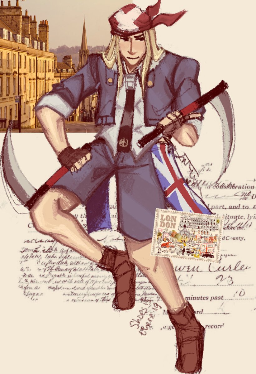 DaArtOfJam's tweet photo. who is this british lad 
#axllow #guiltygear https://t.co/iR99hJnnD0