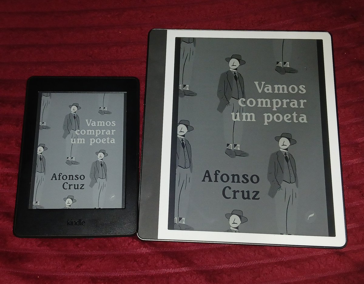 eu tenho um kindle ppw de 2017 e agora comprei um scribe que é 10.2'. depois de 24h usando ele fui pegar o ppw e achei extremamente pequeno kkk
lembrei de quando meu pai trocou a tv de tubo de 21' pela de 29' em 2002. a de 21 parecia de 14'.