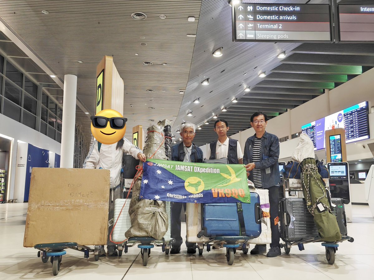 Now the #VK9QO team arrived Perth