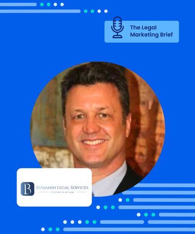 Convert_It's tweet photo. The Legal Marketing Brief: We’re chatting with attorney Kevin Benjamin. 

Learn how he uses his marketing to control the number of cases his firm signs, and why he prefers lower volume, but higher-quality, clients to maintain his work-life balance.

https://t.co/LKpx9XscrD https://t.co/C527bfE7S4