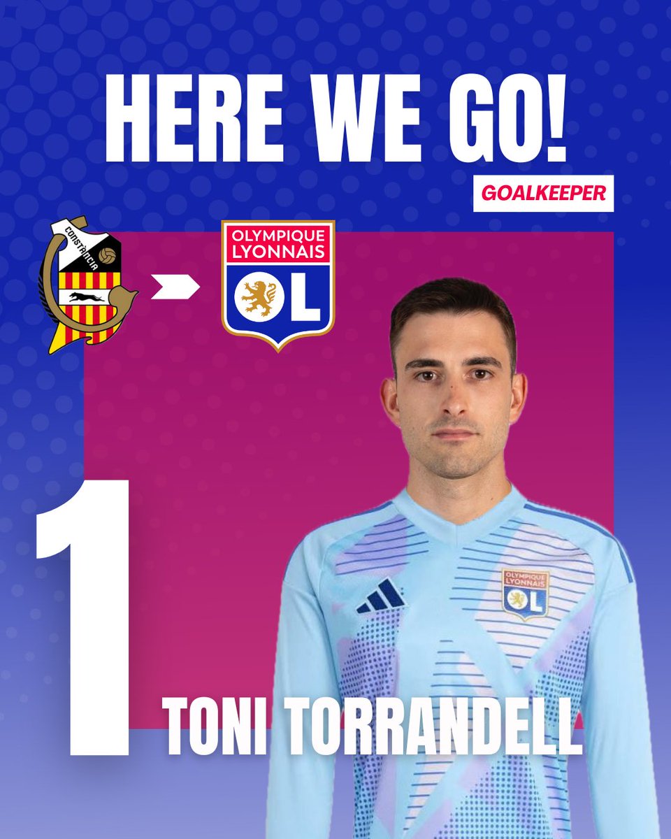 🚨🔵🔴 HERE WE GO!

Olympique Lyonnais sign Spanish goalkeeper Toni Torrandell from CE Constància — deal completed and confirmed! ✅🧤

Torrandell joins OL on a permanent move, contract valid until June 2028. - all set for a new chapter in Ligue 1. 🇫🇷