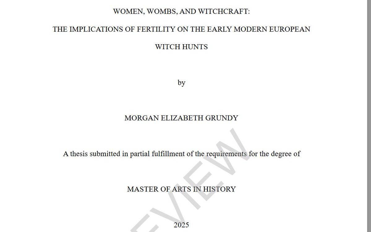 🆕Women, Wombs, and Witchcraft: 
The Implications of Fertility on the Early Modern European Witch Hunts