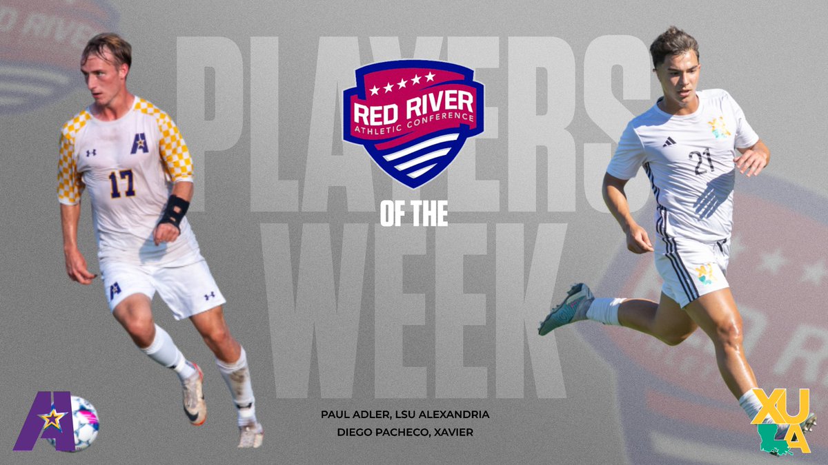 Paul Adler of <a href="/lsuagenerals/">LSUA Generals</a> was named RRAC men's soccer offensive player of the week, and Diego Pacheco of <a href="/xulagold/">XULA Athletics</a> earned RRAC defensive player of the week for Sept. 29-Oct. 5. Story: redriver.prestosports.com/general/2025-2…