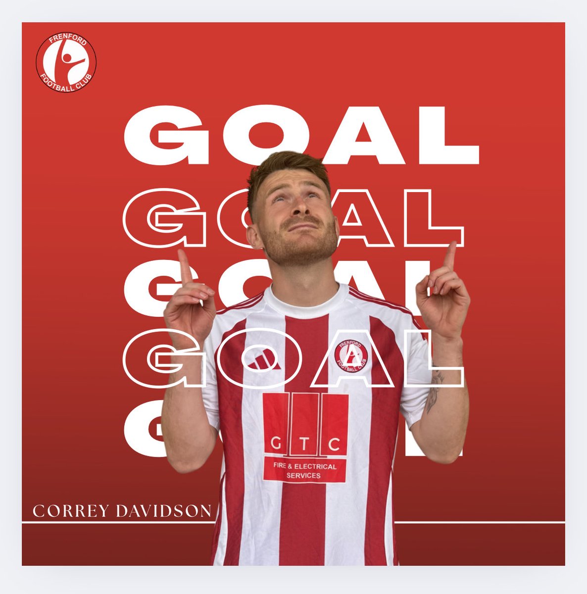 Goal!!
<a href="/barkingfc/">Barking FC</a> 1-1 Frenford, 15 mins
Great cross from Blackford for Davidson to tap home 🔴⚪️🔴⚪️