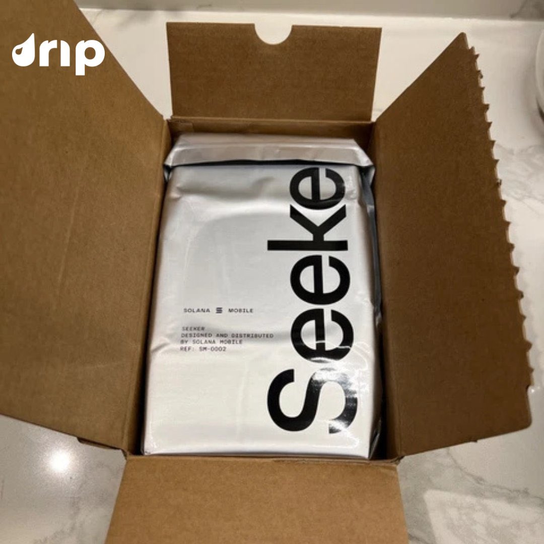 Giving away a new <a href="/solanamobile/">Seeker | Solana Mobile</a> 📱 with the team over at @DripShop_Live 💧

Like / RT this tweet.
Follow @DripShop_Live &amp; <a href="/TrillaMvp/">Trilla</a> 
Tag a friend. 
Drop $Sol wallets 👇

Winner will be chosen in 3 days.

I’ll be picking the winner live on my stream. 🍀