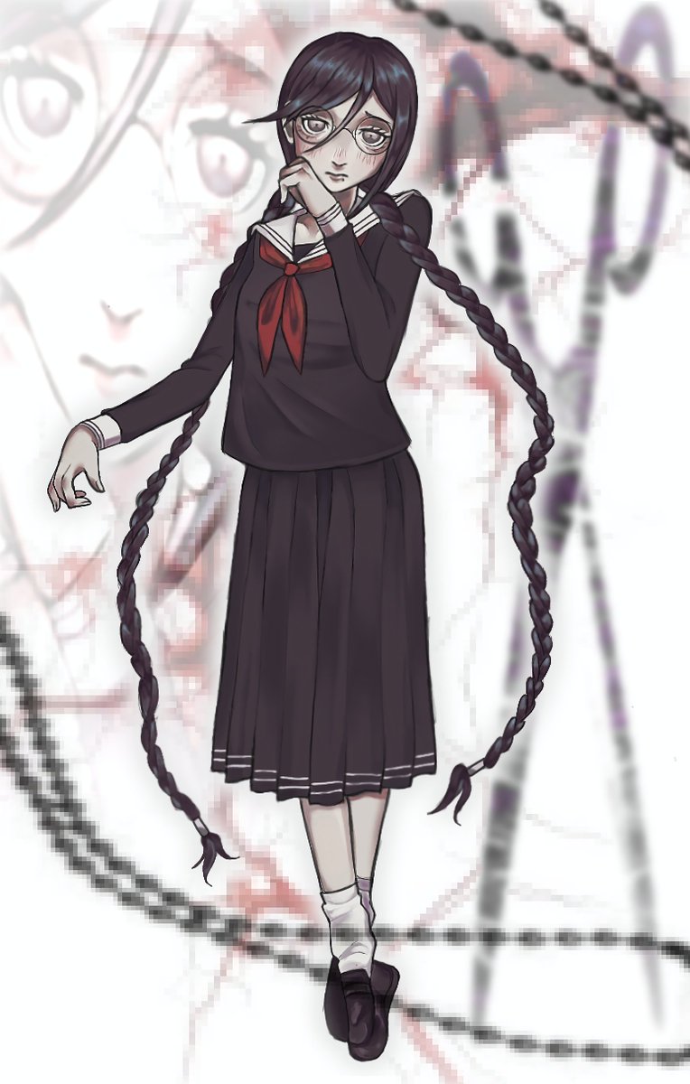 schinndr's tweet photo. #danganronpa toko (1) ✂️ https://t.co/sE1w8gGxtQ